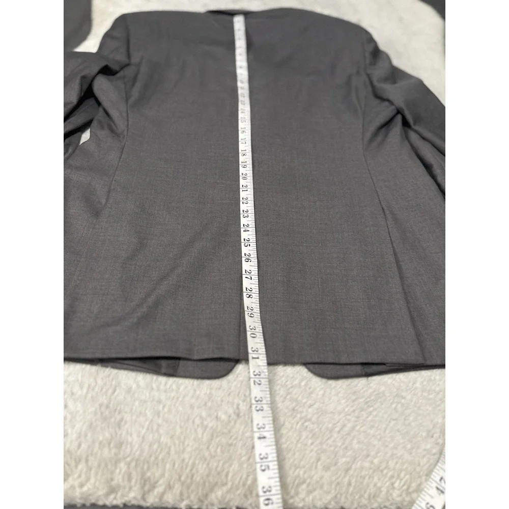 Michael Kors Mens Gray Wool‎ Blazer Jacket Size 42R 2 Button Business Formal